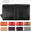 WOODBAG WOMEN LEATHER WALLET WITH SNAP BUTTON CLOSURE