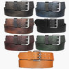 ZAKATTE • LEATHER BELT WITH DOUBLE DORN UP TO 120 CM